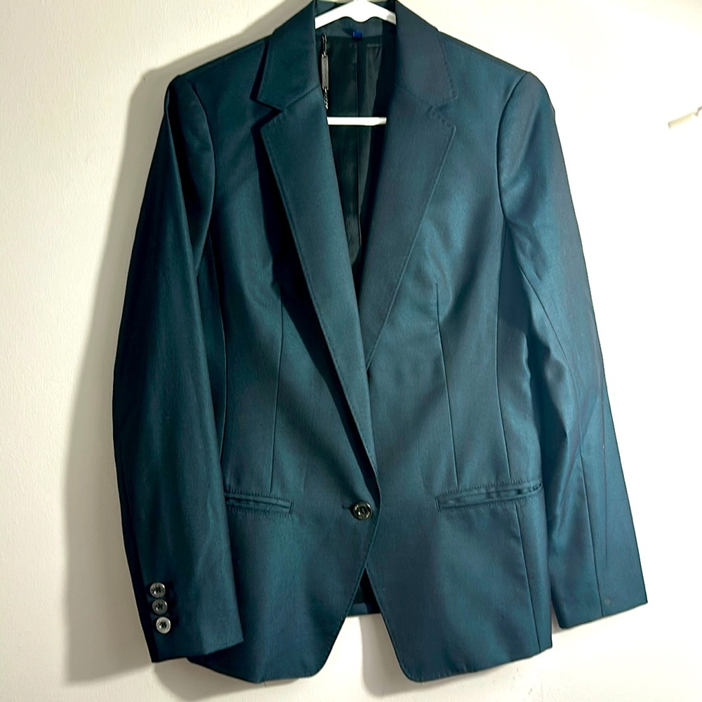 Martin + OSA Navy Blue Blazer Wool Blend Jacket size 6